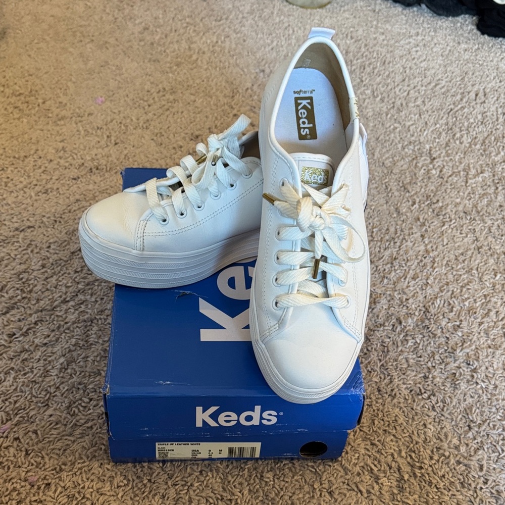 Keds Classic White Platform Sneakers
